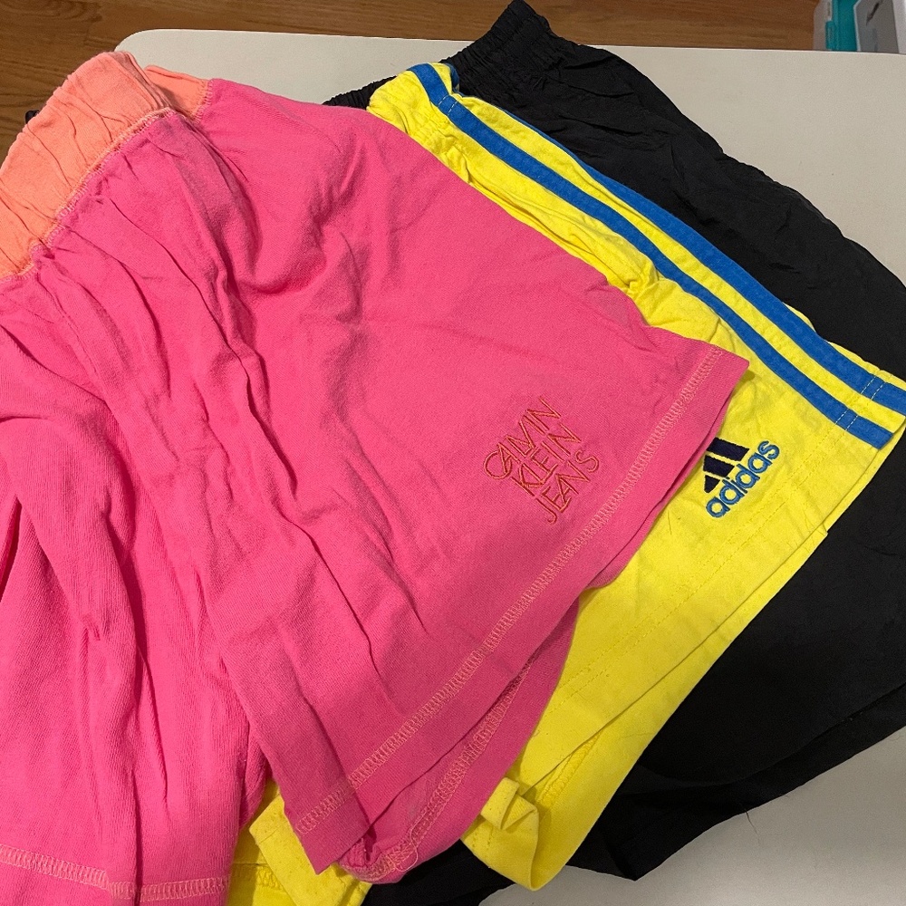 Athletic Shorts - 3 pair Reebok/Adidas/Calvin Klein
